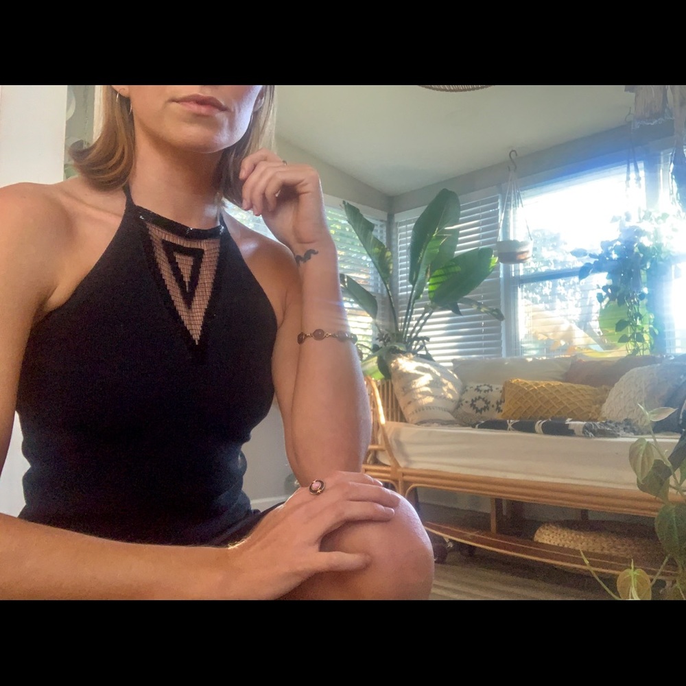 BCBG 90's style halter top